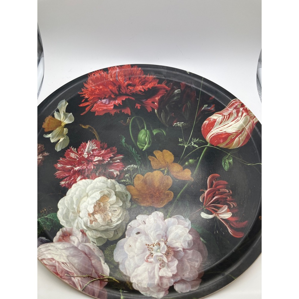 Rijksmuseum Jan Davidsz De Heem Still Life Floral Birch Wood Tray 15 Inch Round
